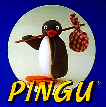 Pingwin Gus Pingu watches over the gay boys | Arnold Zwicky's Blog